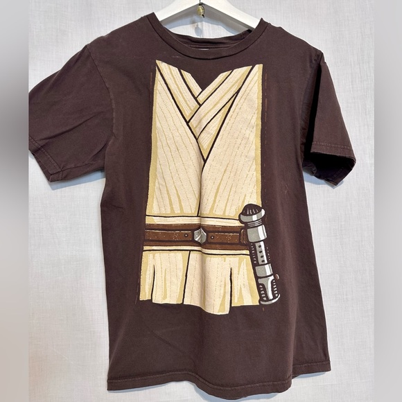 POP CULTURE T-SHIRT - STAR WARS - Rae! Women's Sz L - BROWN - Picture 10 of 10